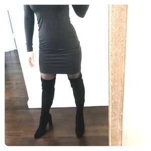 Steve Madden thigh high boots.